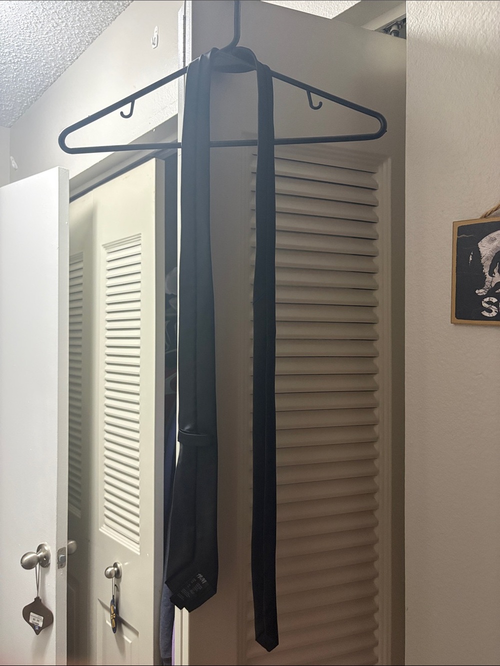 H&M Black Satin Neck Tie